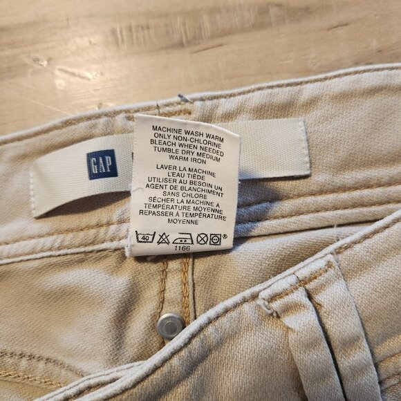 Gap Low Rise Stretch Jeans Flare Leg Carpenter Cargo Y2K Womens Size 8 EUC - Picture 15 of 16